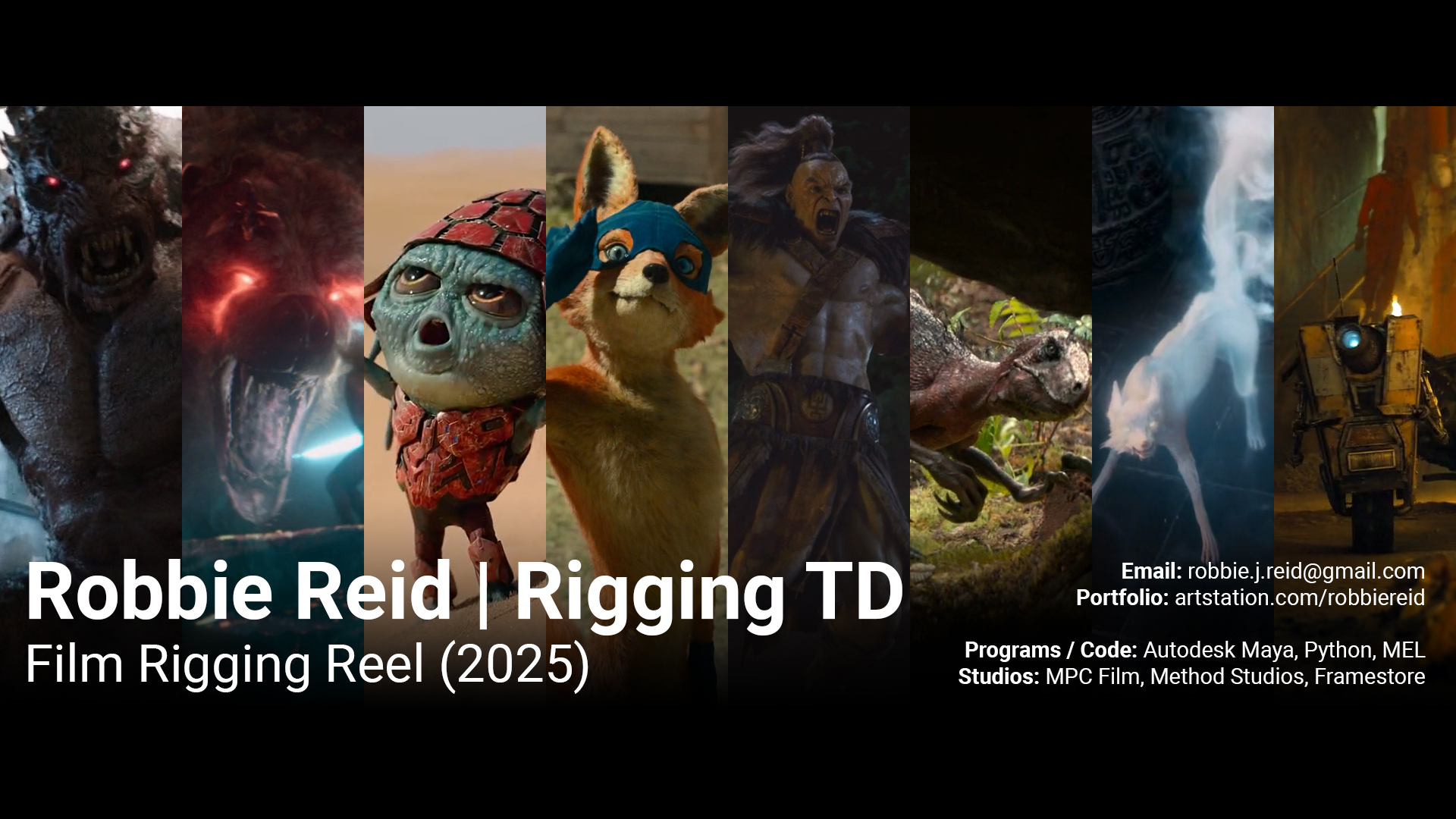 Portfolio - Rigging Reel